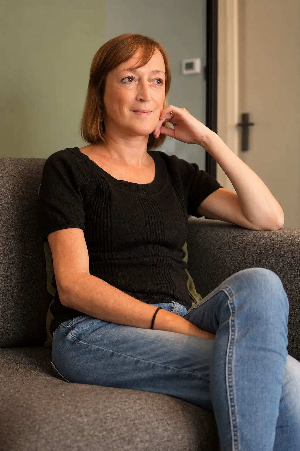Sofie Reynders in de praktijkruimte van S-Statera